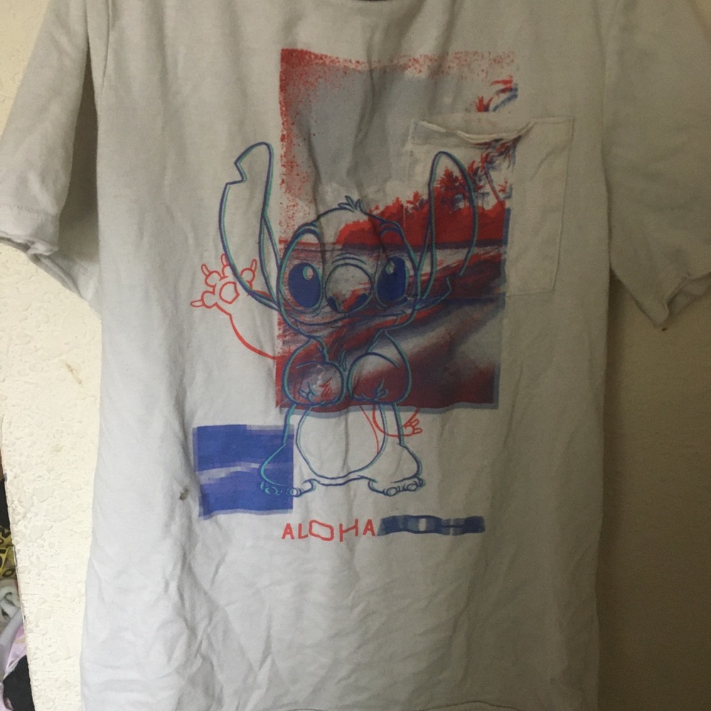 Kids stitch t-shirt, white and cream